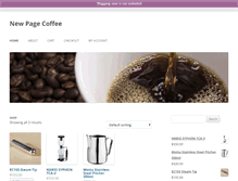 Tablet Screenshot of newpagecoffee.com